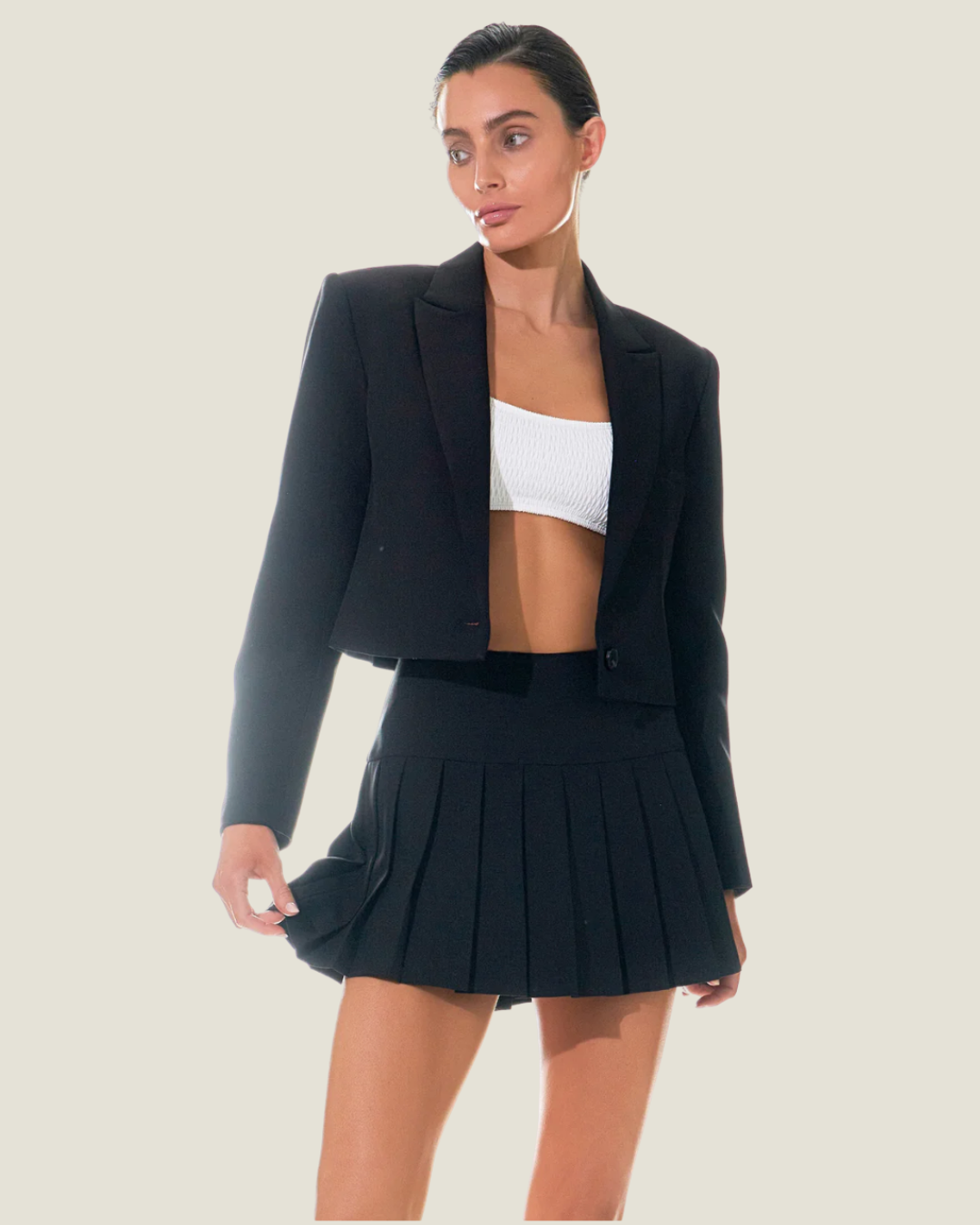 Alix Pleated Mini Skort