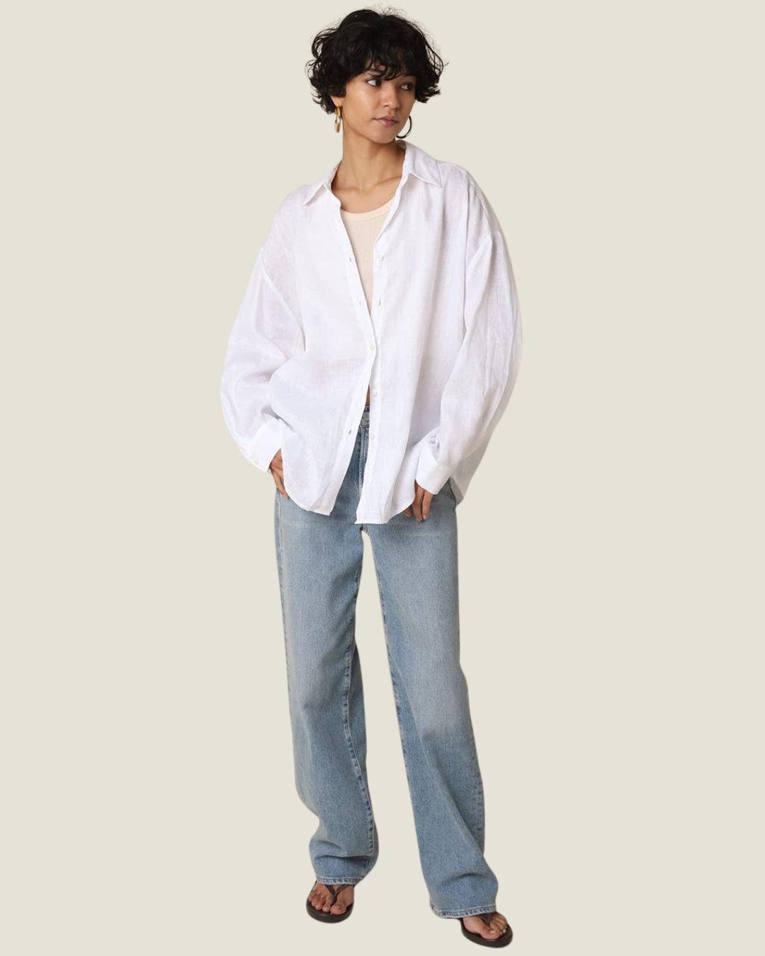 Jada White Linen Shirt