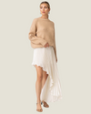 Seymour Asymmetrical Pleated Midi Skirt– a statement asymmetrical pleated ivory skirt by Line & Dot available at Love Celine a women’s boutique in SWFL.