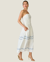 Oia Strapless Midi Dress