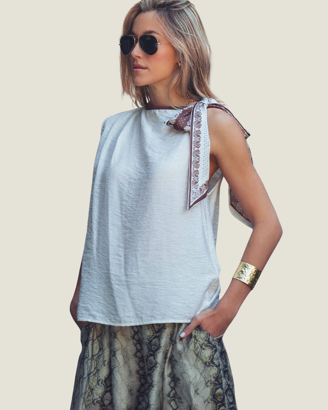 Cameron Tie Shoulder Blouse