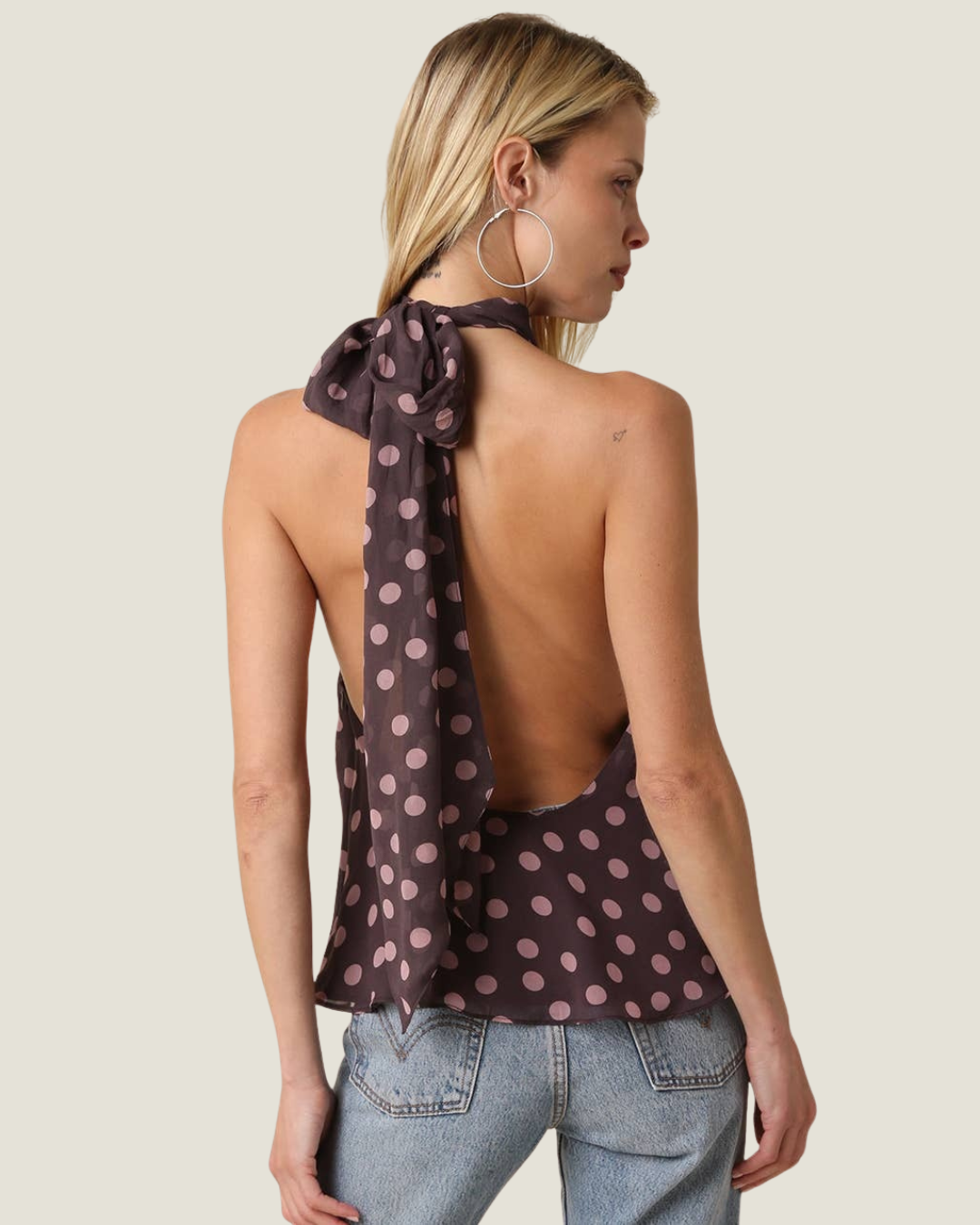 Nova Polka Dot Halter Top