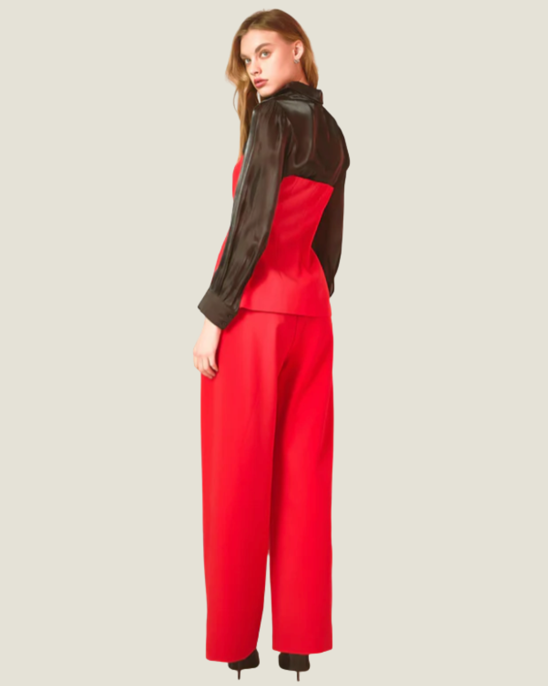 Noelle Pleated Wide Leg Trousers