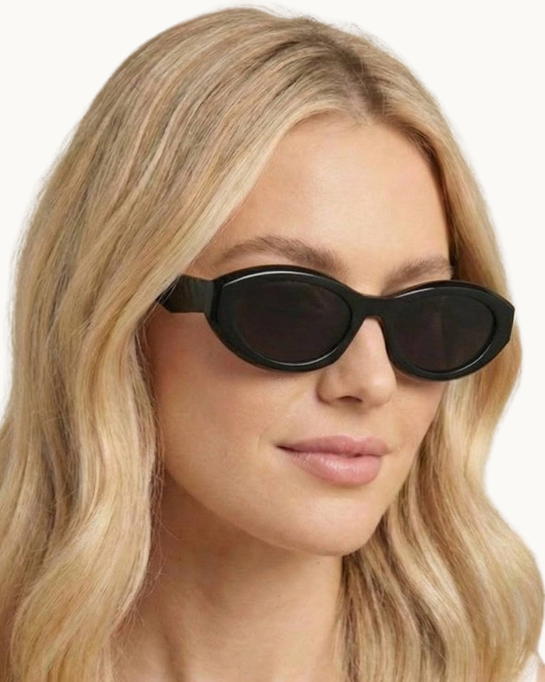 Leona Polarized Retro Oval Sunglasses