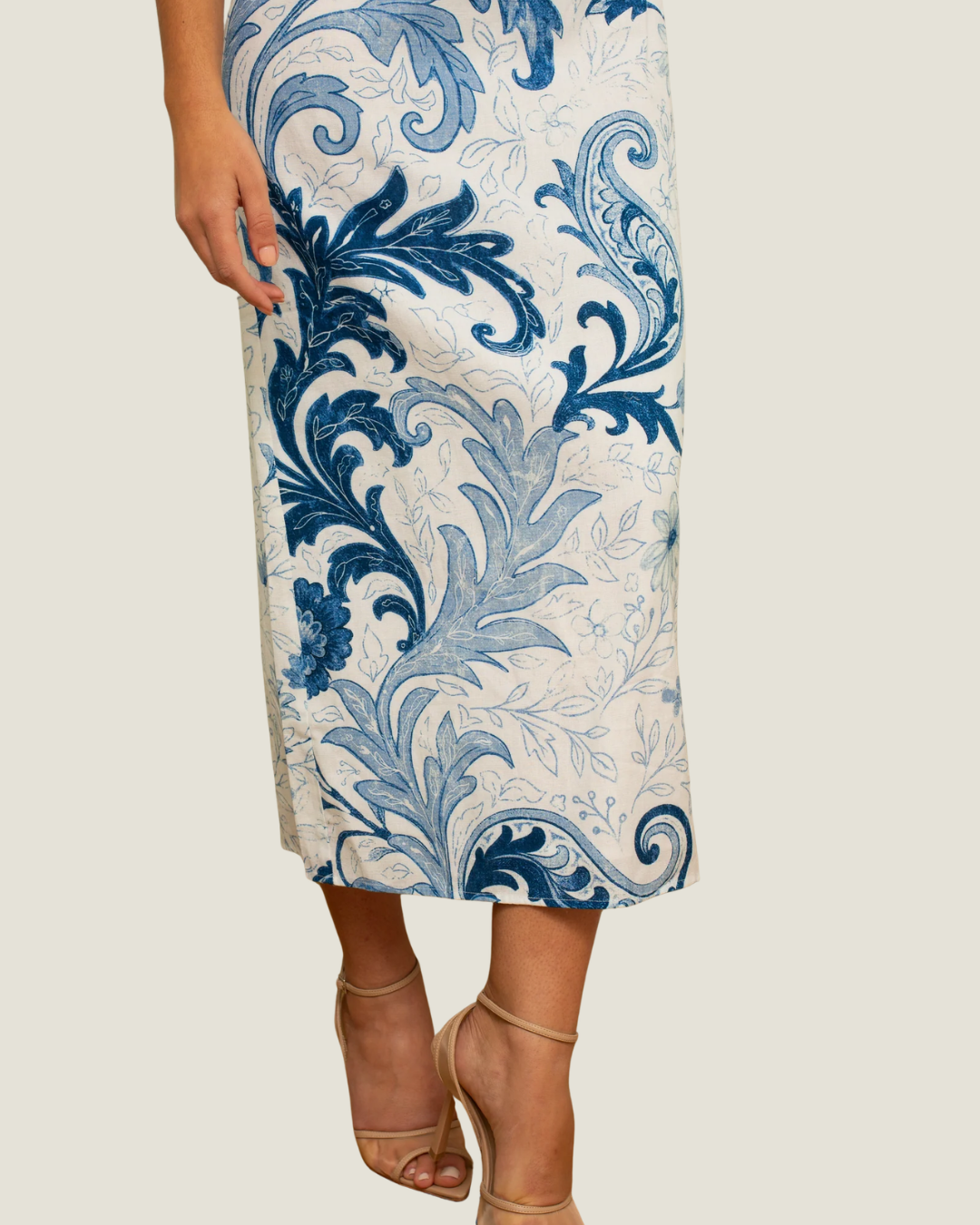 Hayden Midi Dress Blue Wave