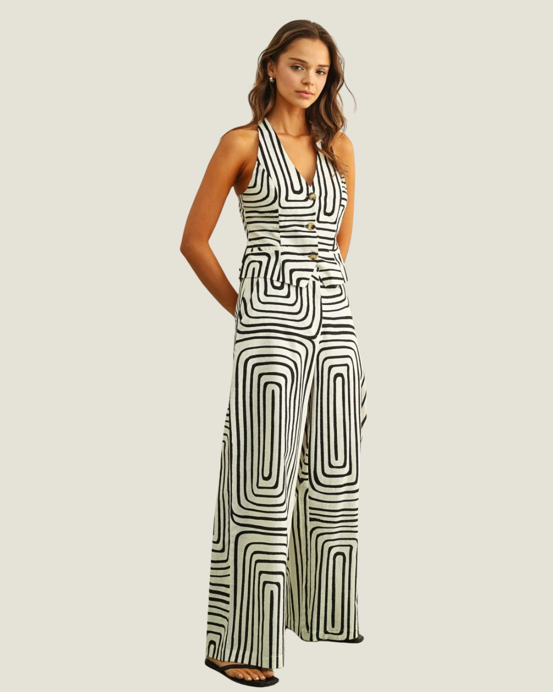 Alma Patterned Vest Top
