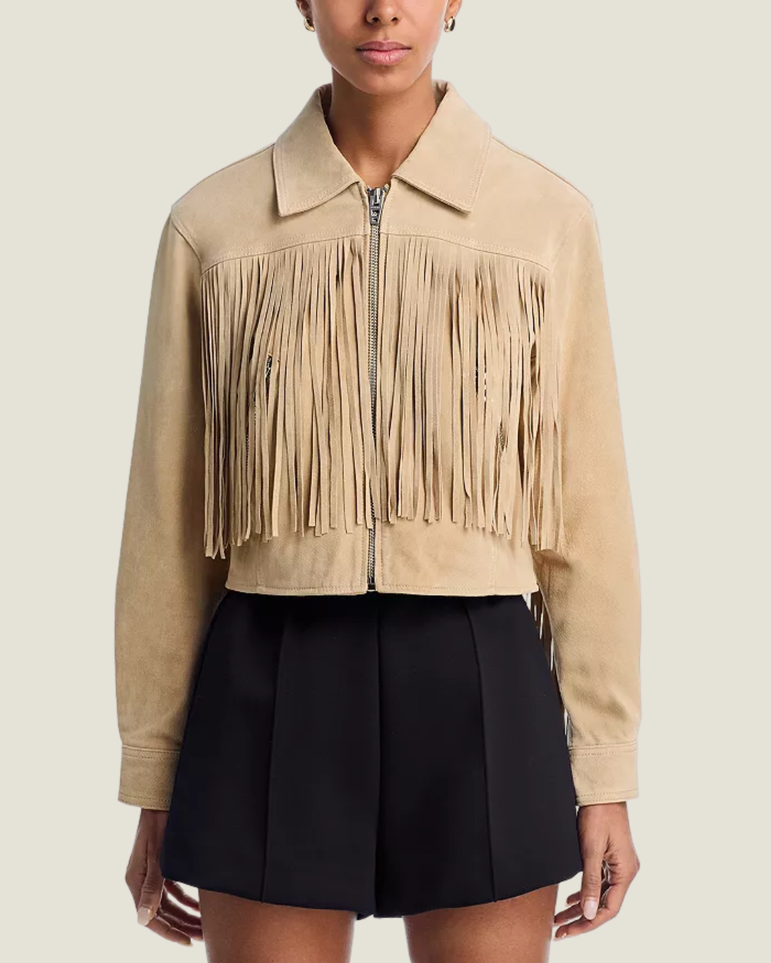 Morning Latte Fringe Jacket