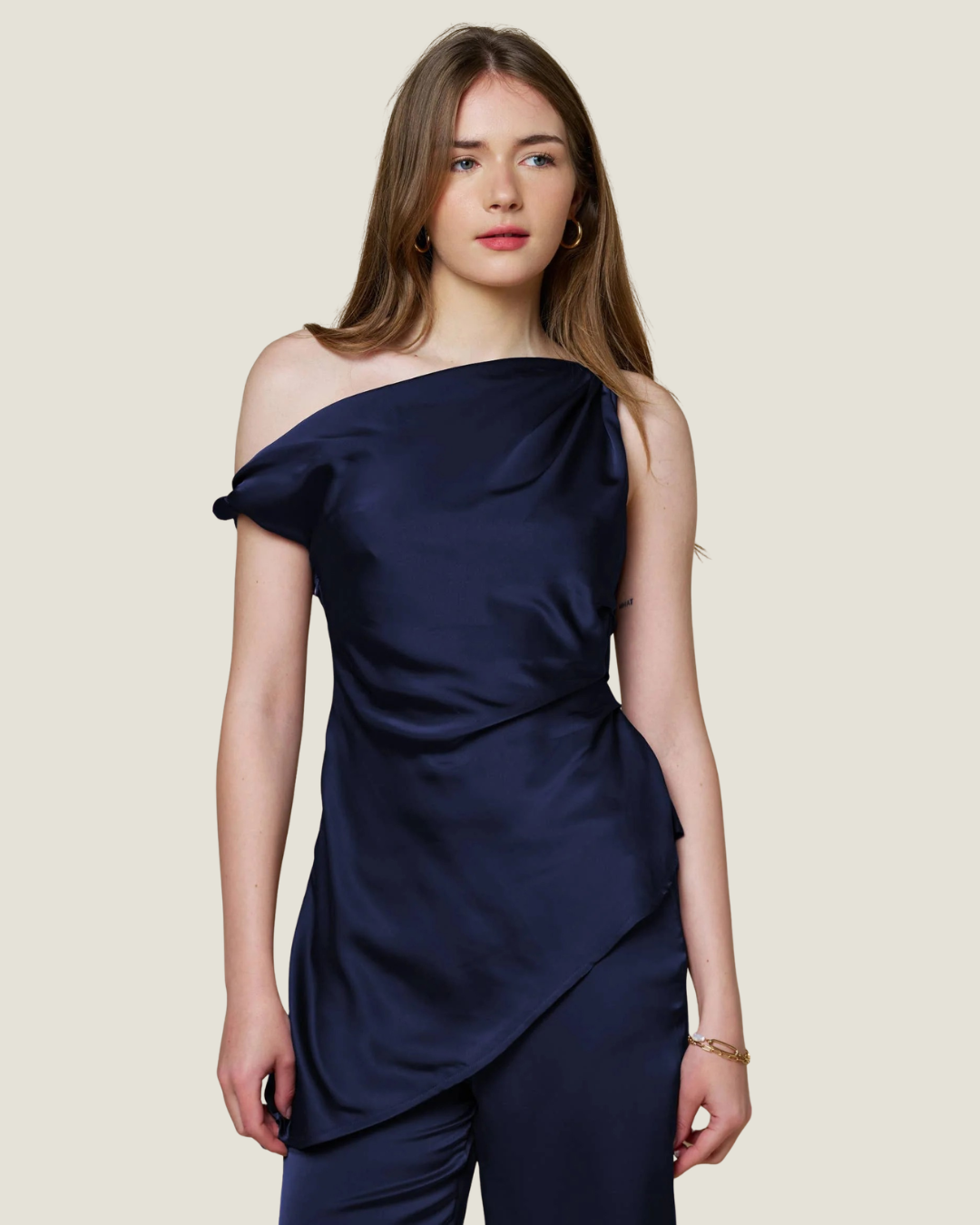 Emilia Off Shoulder Asymmetrical Blouse