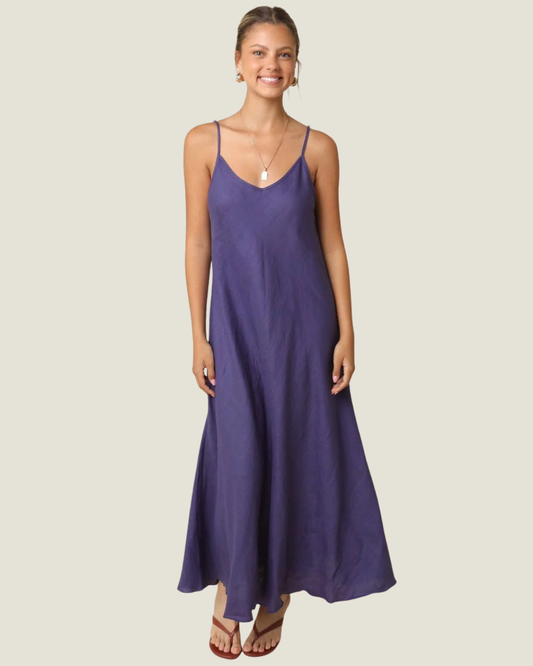 Cody Linen Slip Maxi Dress