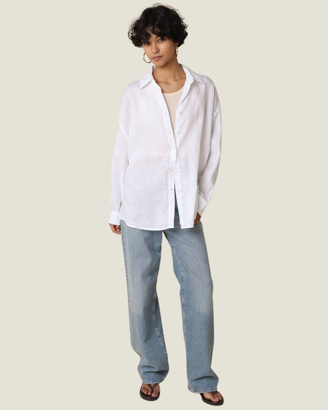 Jada White Linen Shirt