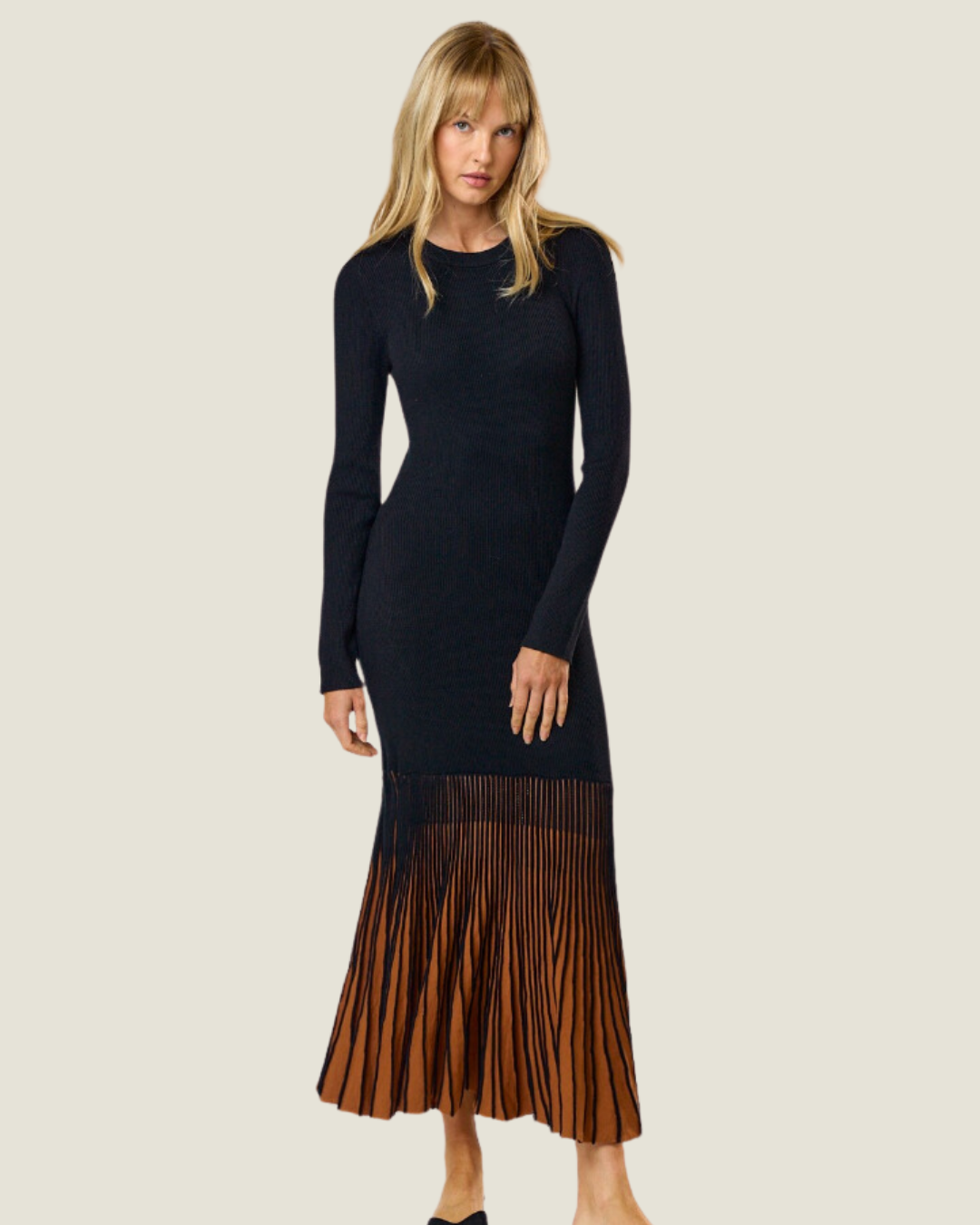 Black Long Sleeve Maxi Dress