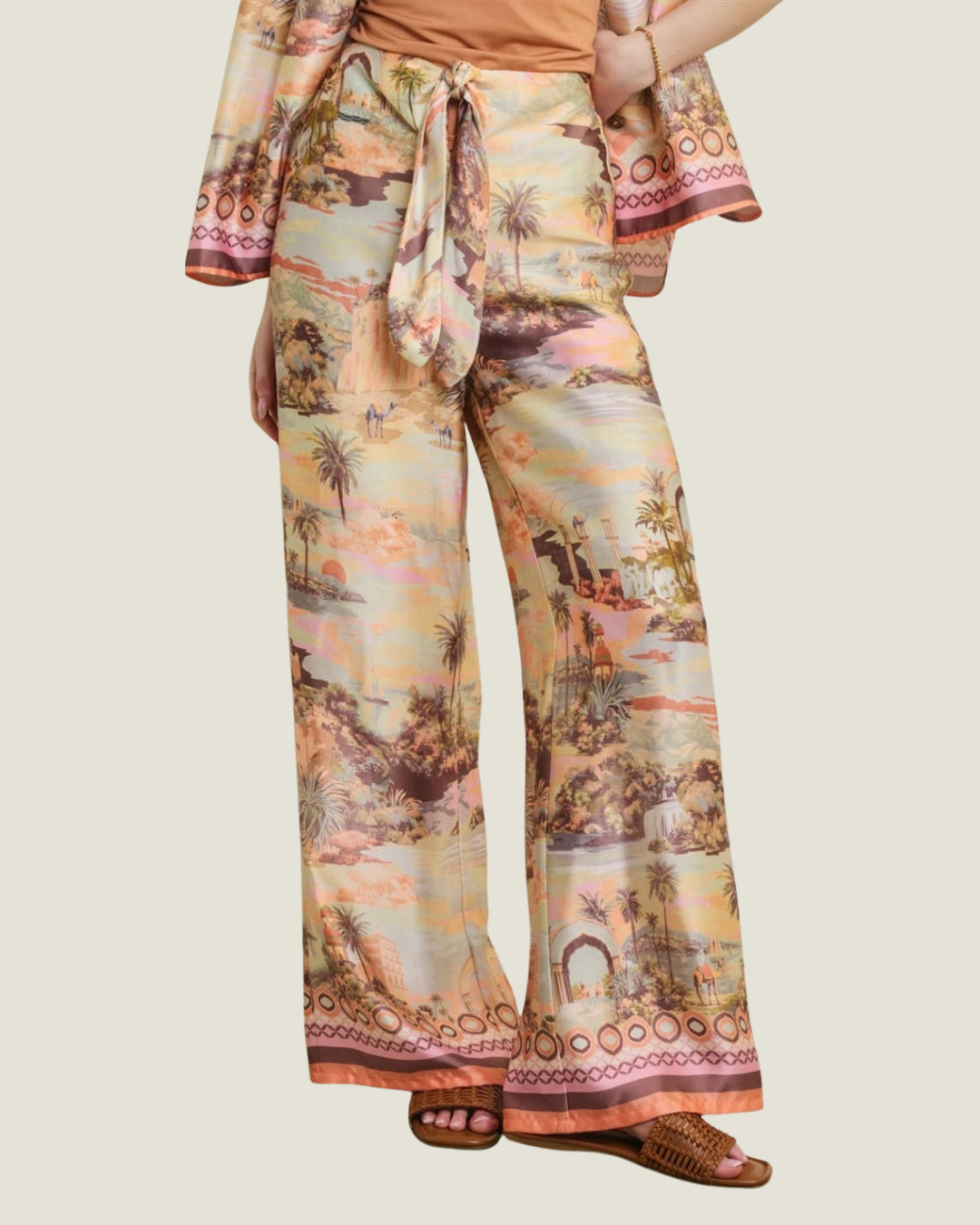 Cierra Border Relaxed Pants