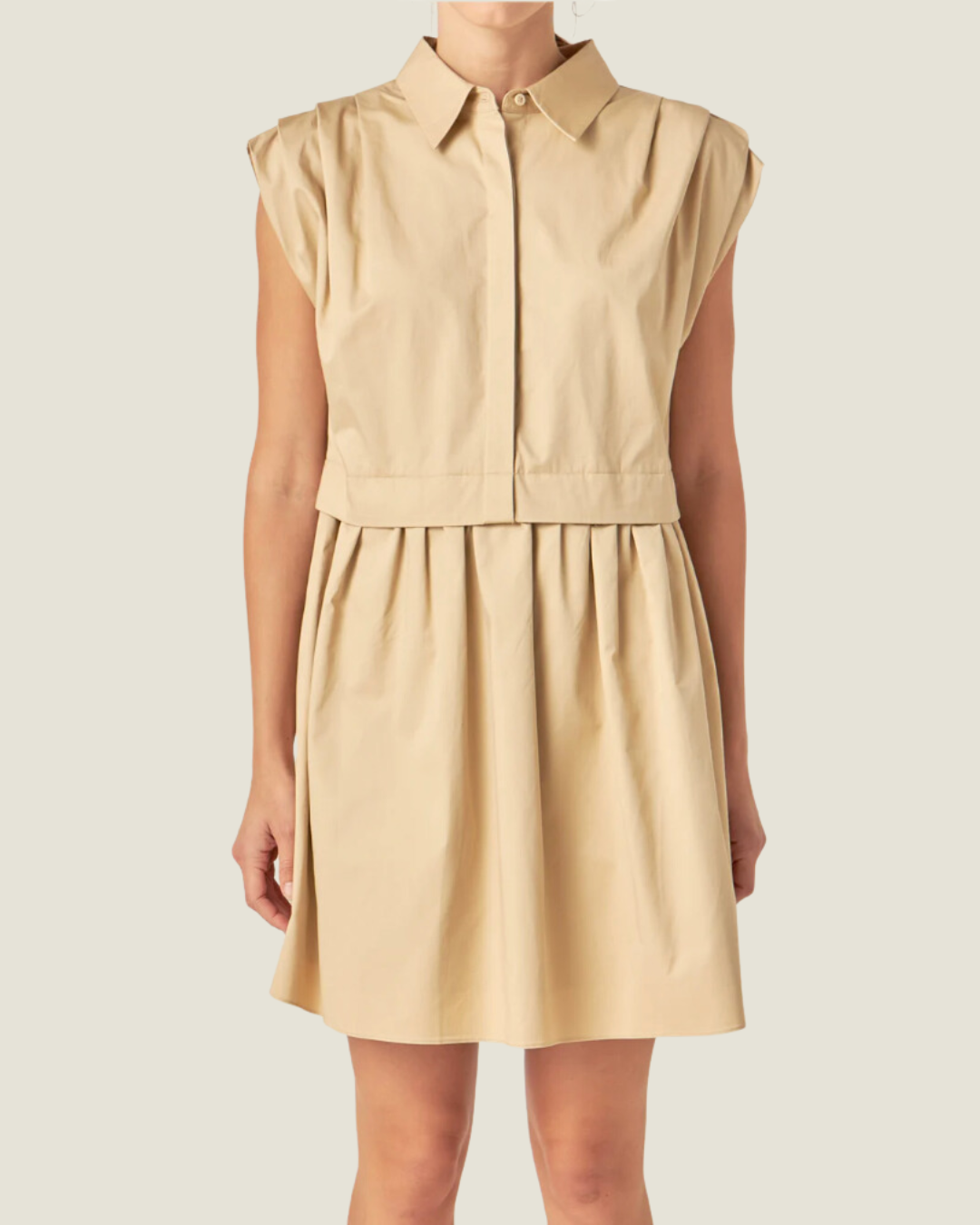 The Jordan: Sleeveless Shirt Mini Dress