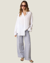 Gemma Sky Linen Wide Leg Pants