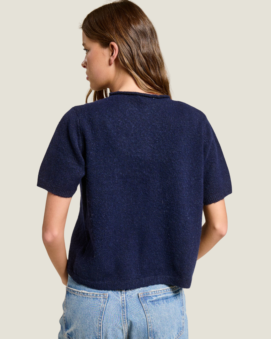 Joyce's Sister Short Sleeve Button Down Cardigan Top