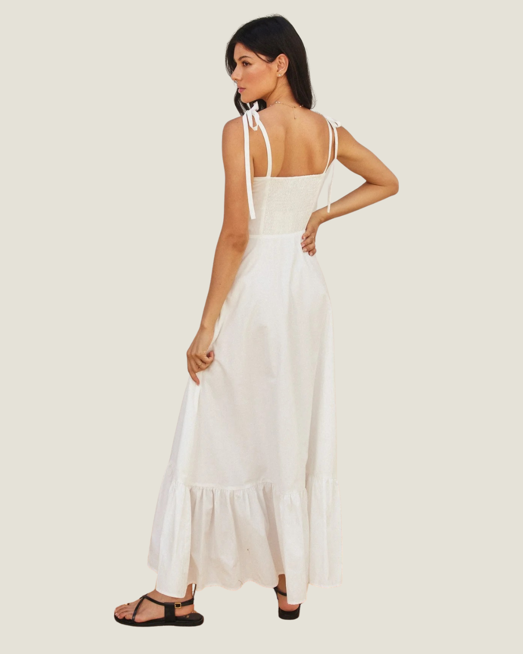 Bianca Poplin Maxi Dress