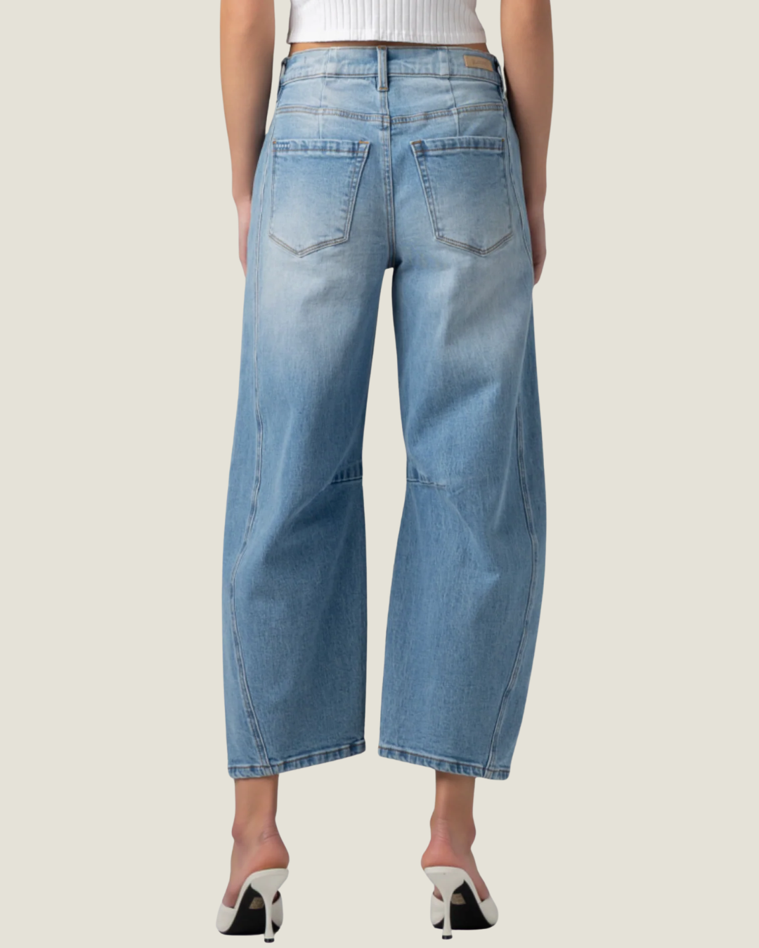 Cary Medium Wash Barrel Jeans