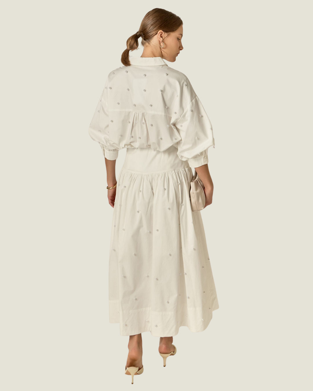 Eleanor Pearl Midi Skirt
