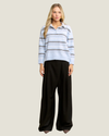 Lucia Blue Stripe Sweater