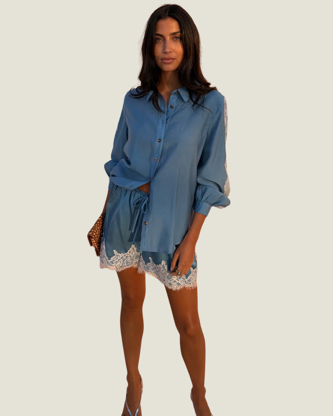 Blue Lace Maeva Shorts