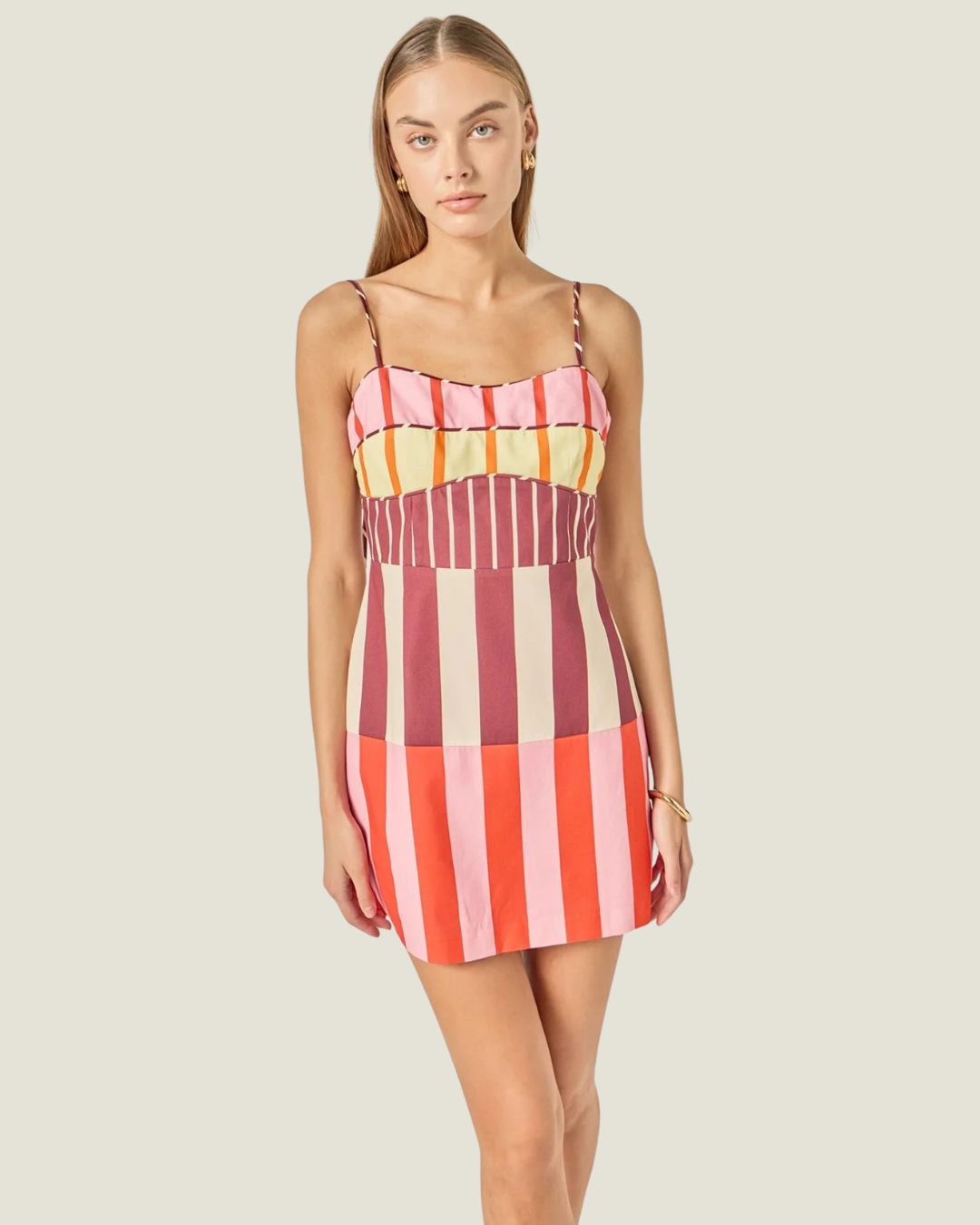 Piper Mixed Stripe Mini Dress
