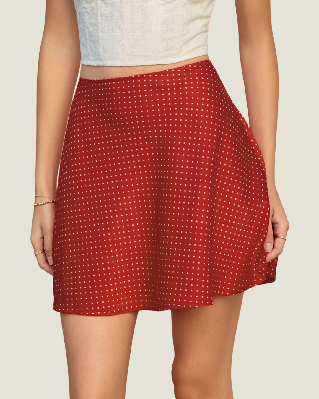 Caroline Polka Dot Mini Skirt