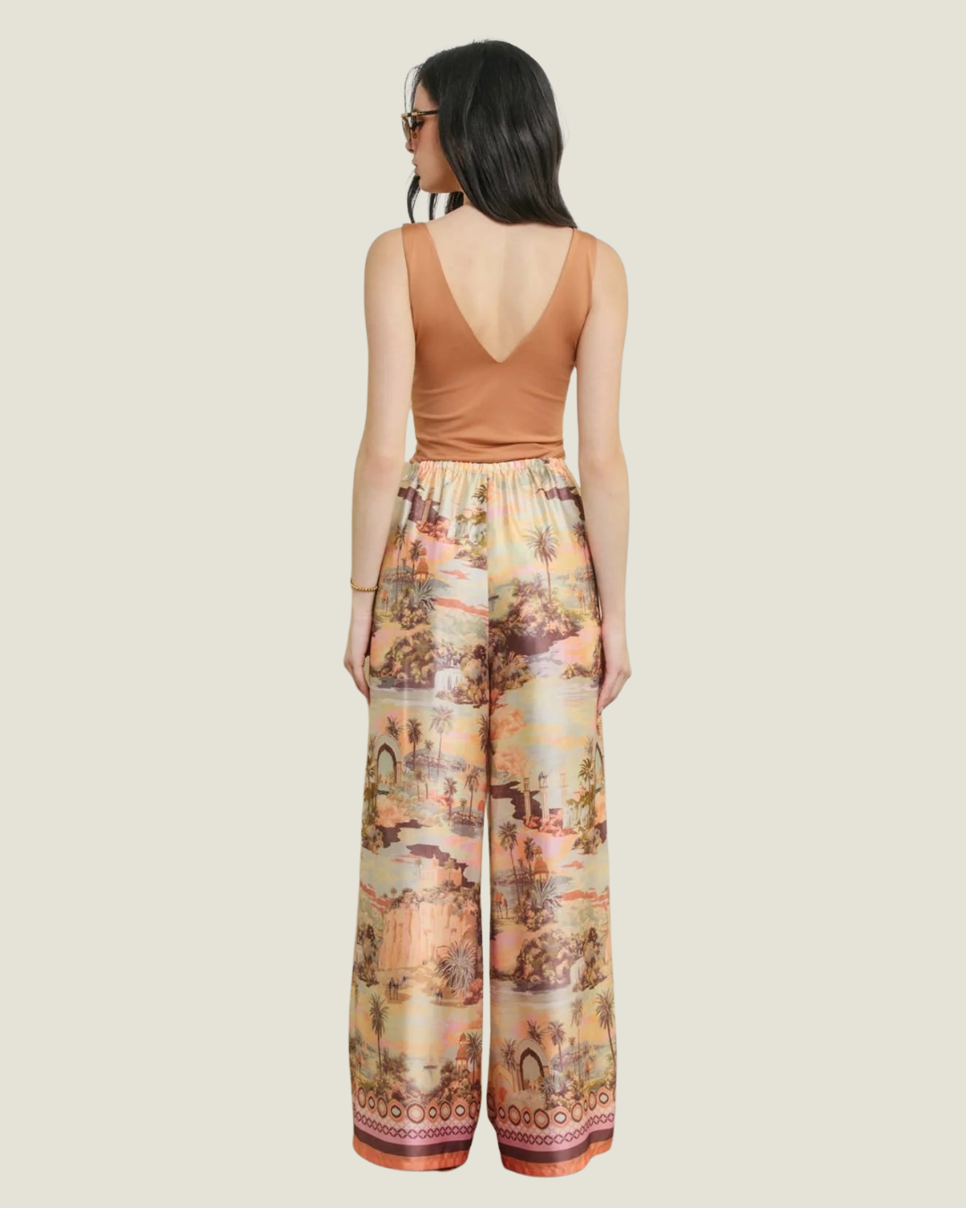 Cierra Border Relaxed Pants