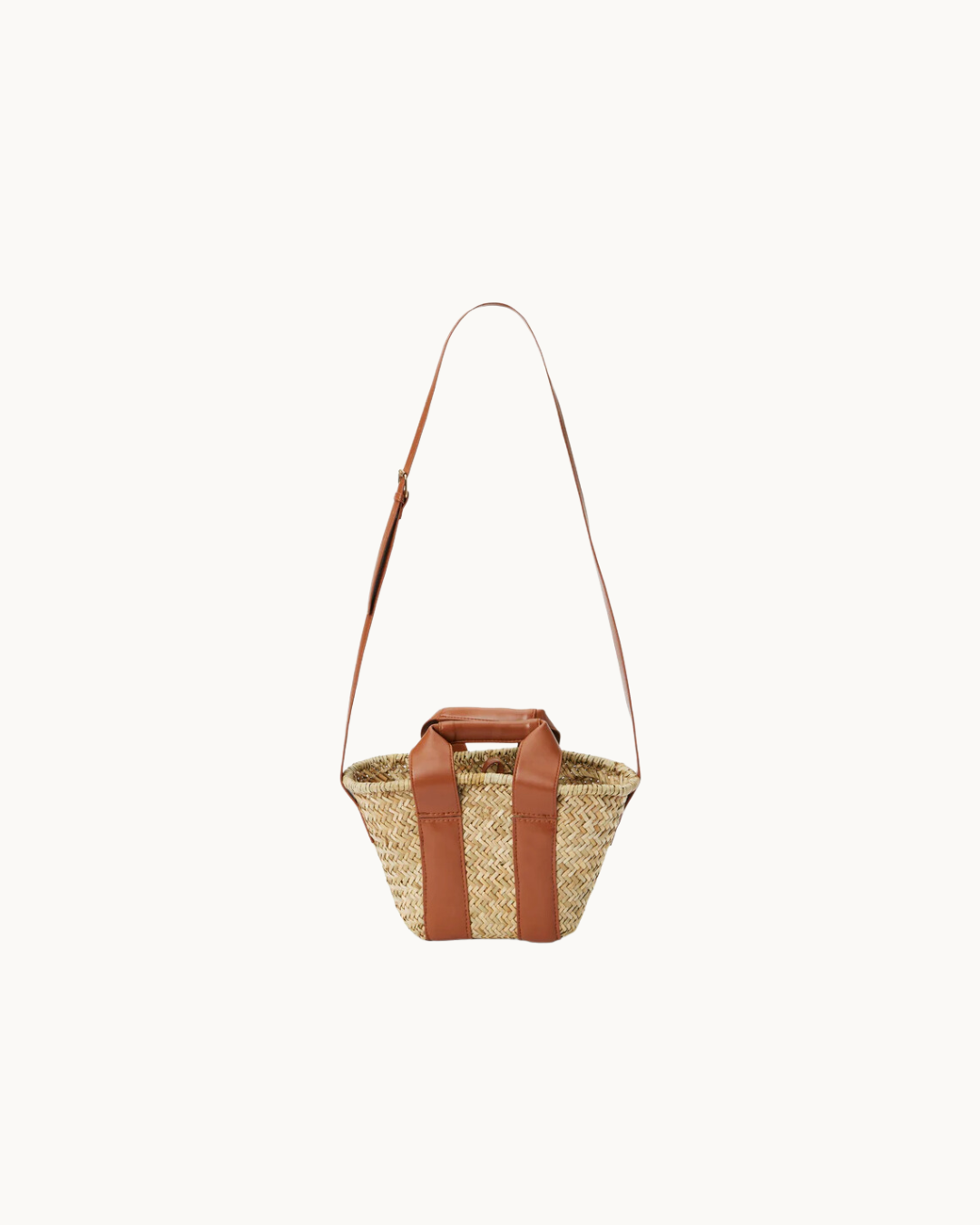 Aloha Cognac Weave Basket Purse