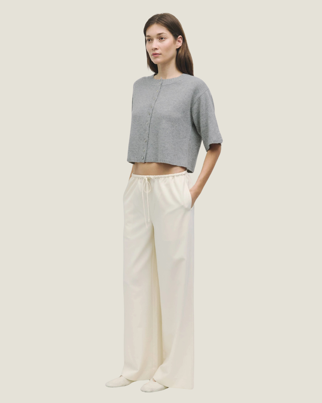 Stacey Short Sleeve Knit Cardigan