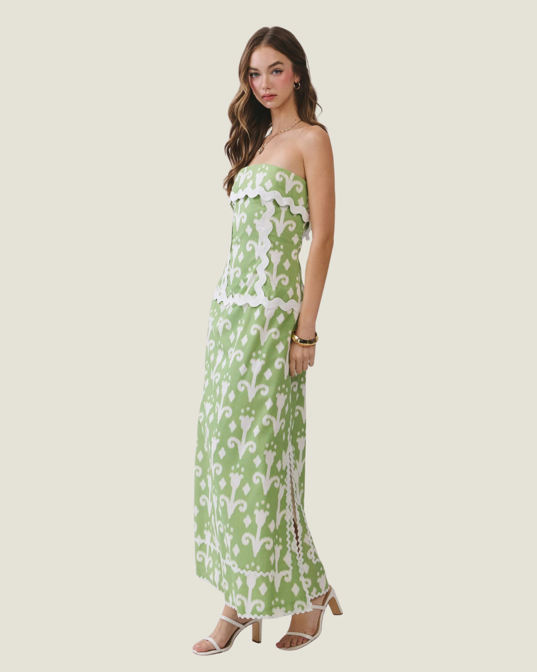 Hadley Strapless Midi Dress