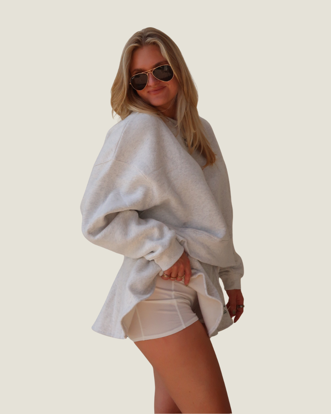 Naples Polo Club Grey Drawstring Waistband Flare Skort
