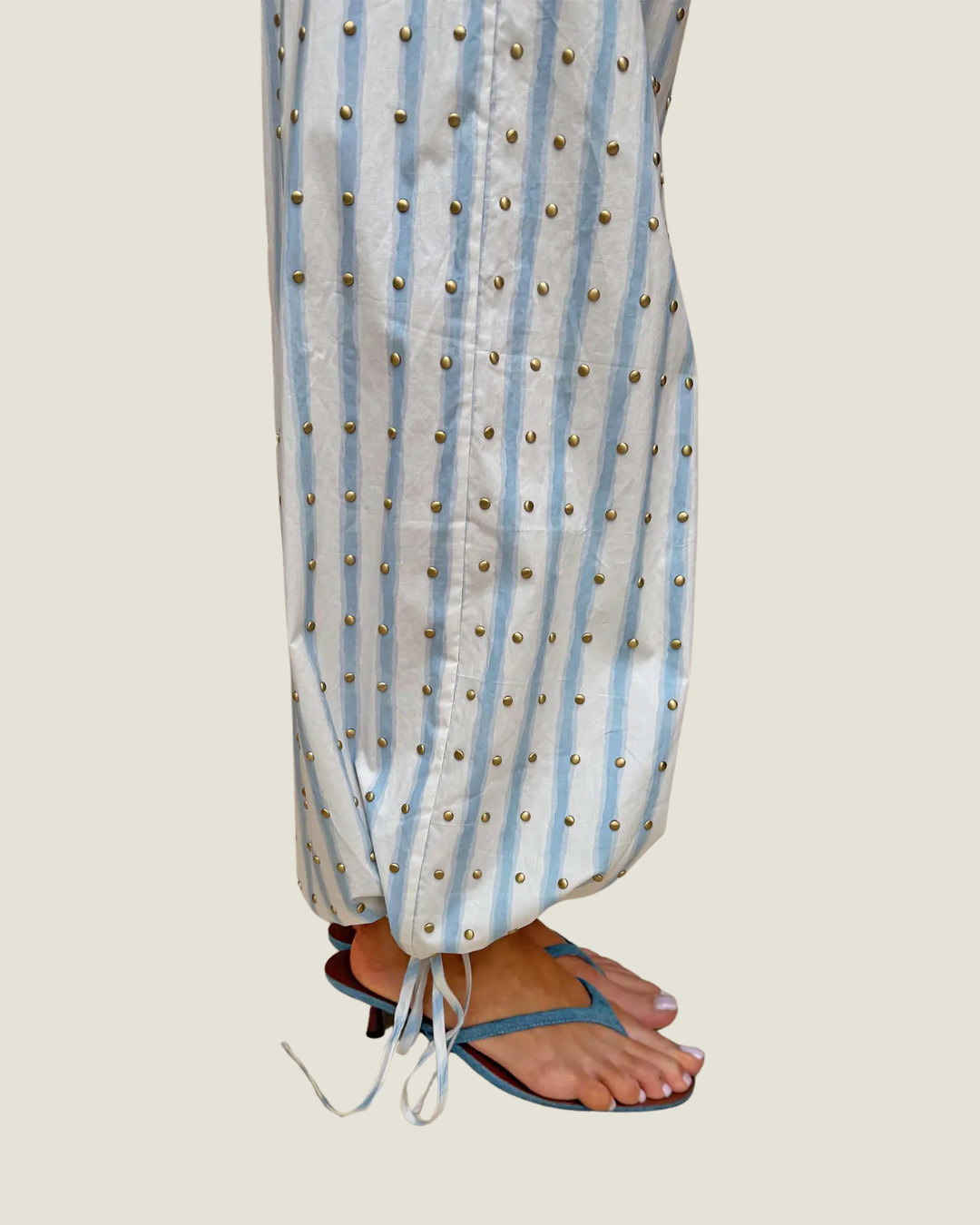 Blue Stripe Balloon Trouser