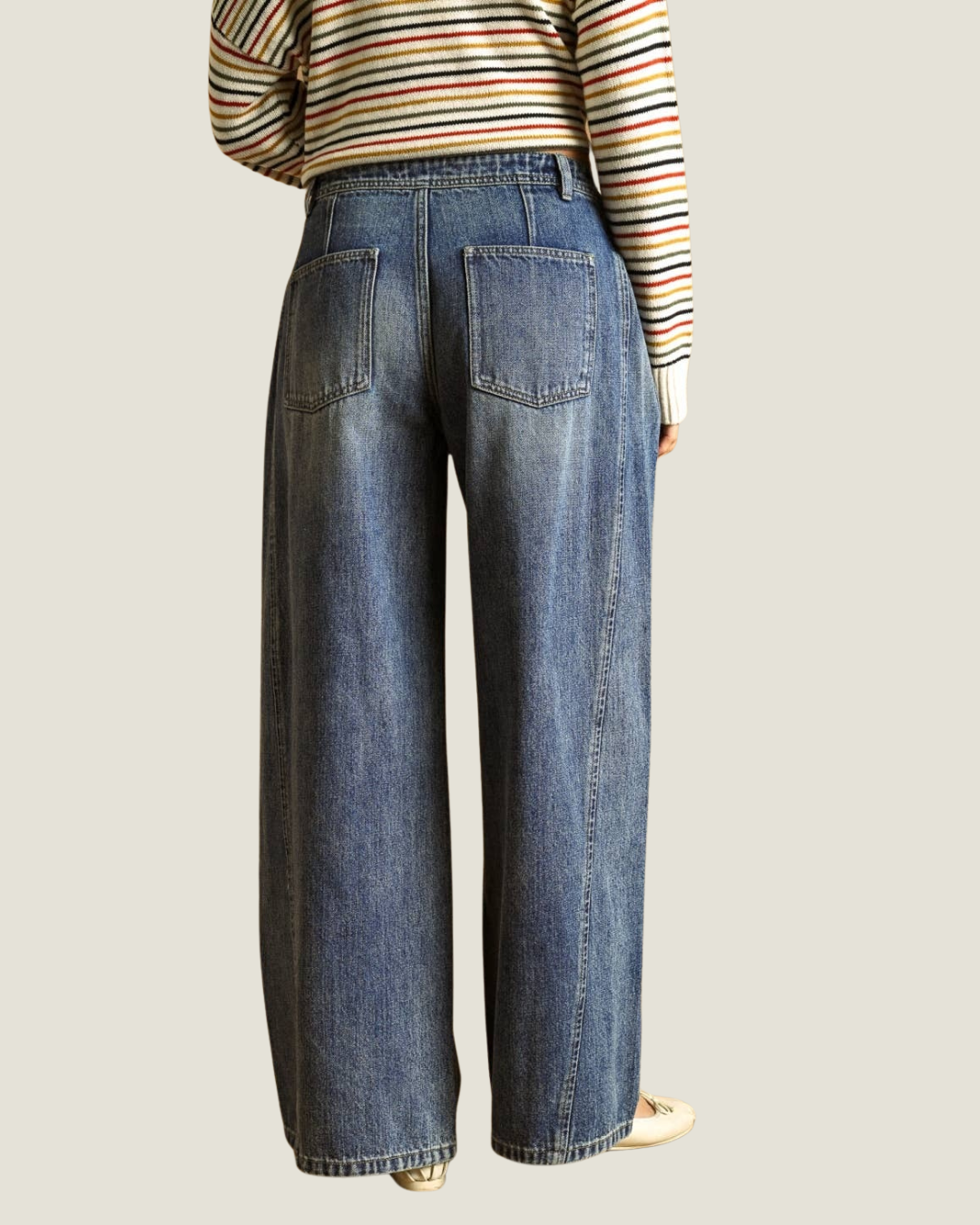 Rebecca Pleated Wide Leg Jeans