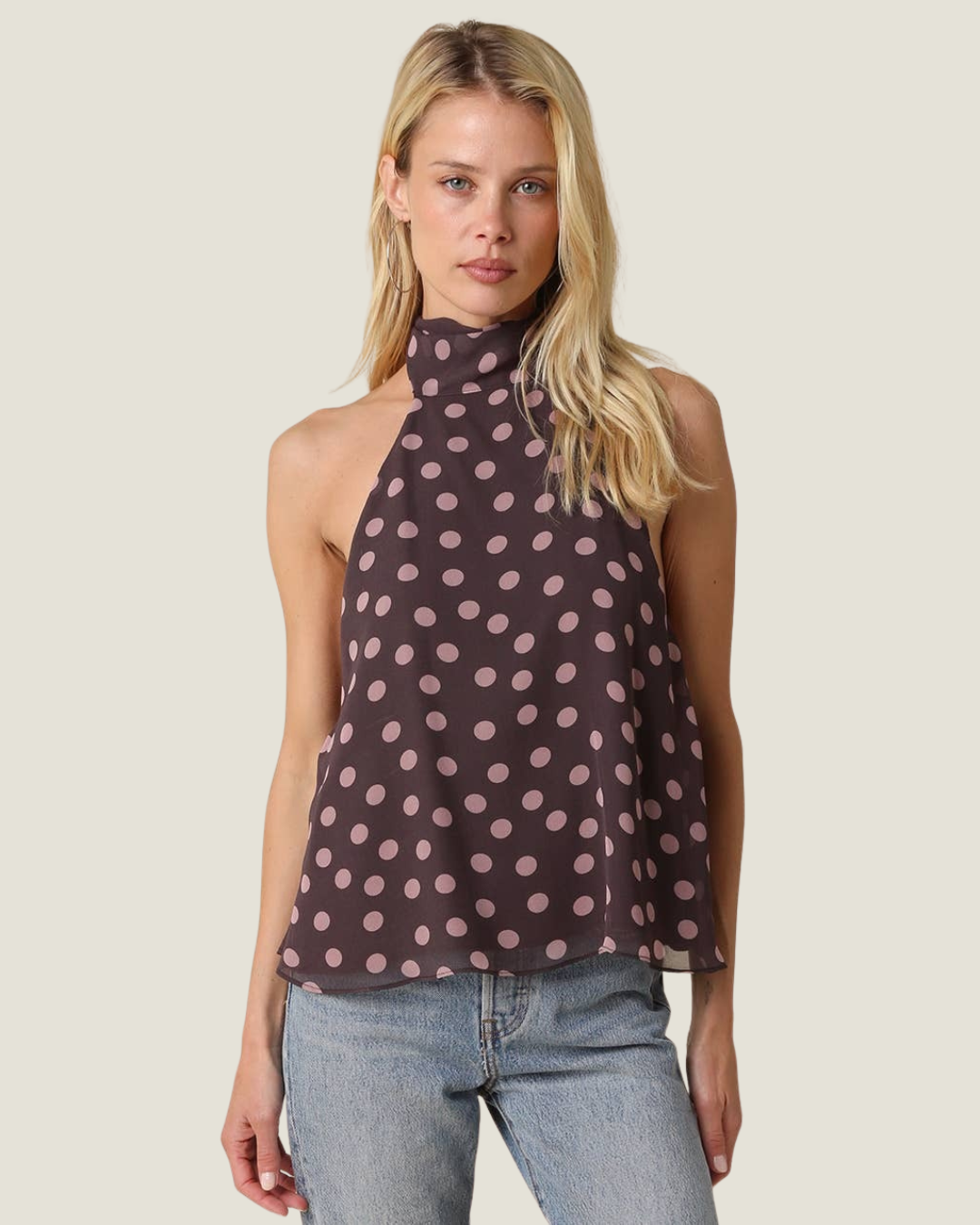 Nova Polka Dot Halter Top