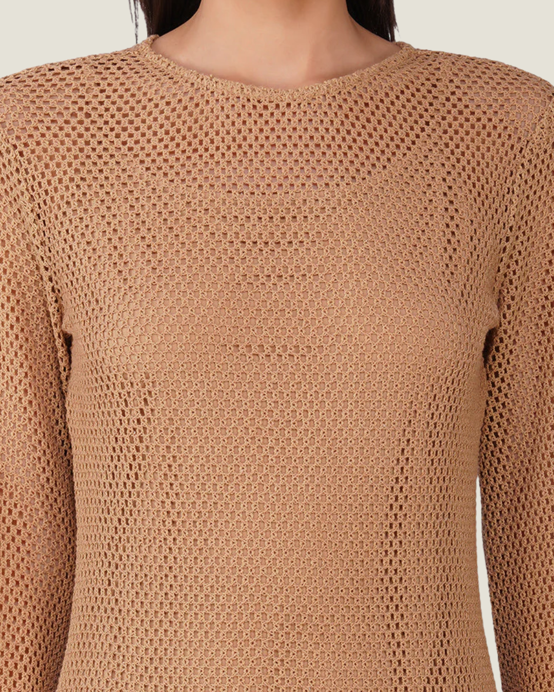 Shell Embellished Couture Crochet Dress