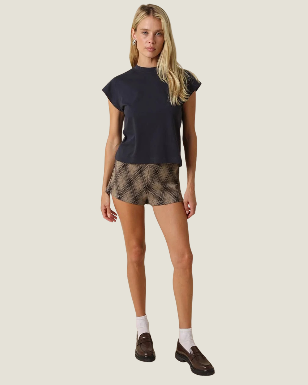 Valerie Cap Sleeve Crop Tee