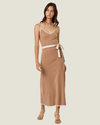 Sandra Contrast Detail Knit Midi Dress