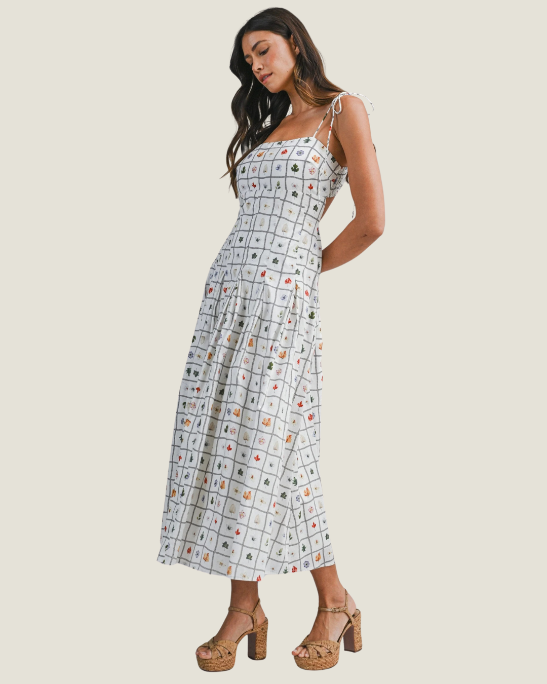 Poppy Floral Midi Dress