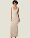 Jaime Scoop Neck Linen Maxi Dress