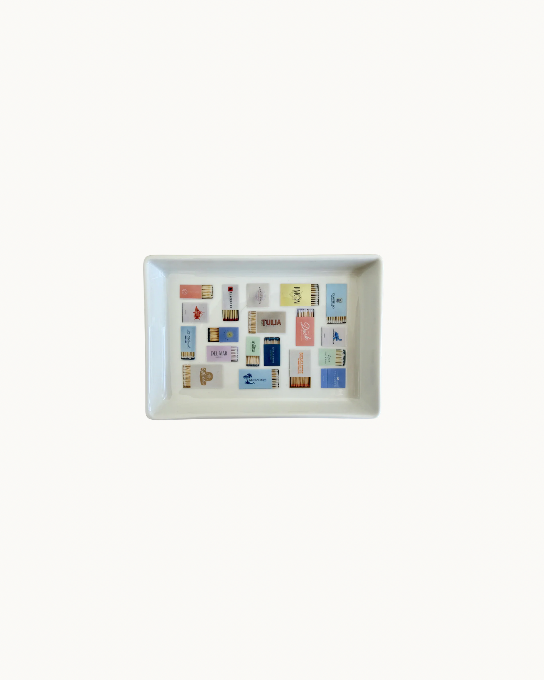 Naples Trinket tray with local matchboxes.