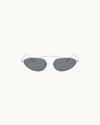 Daphne Polarized Sunglasses - Black/Silver, Polarized + 100% UV Protection