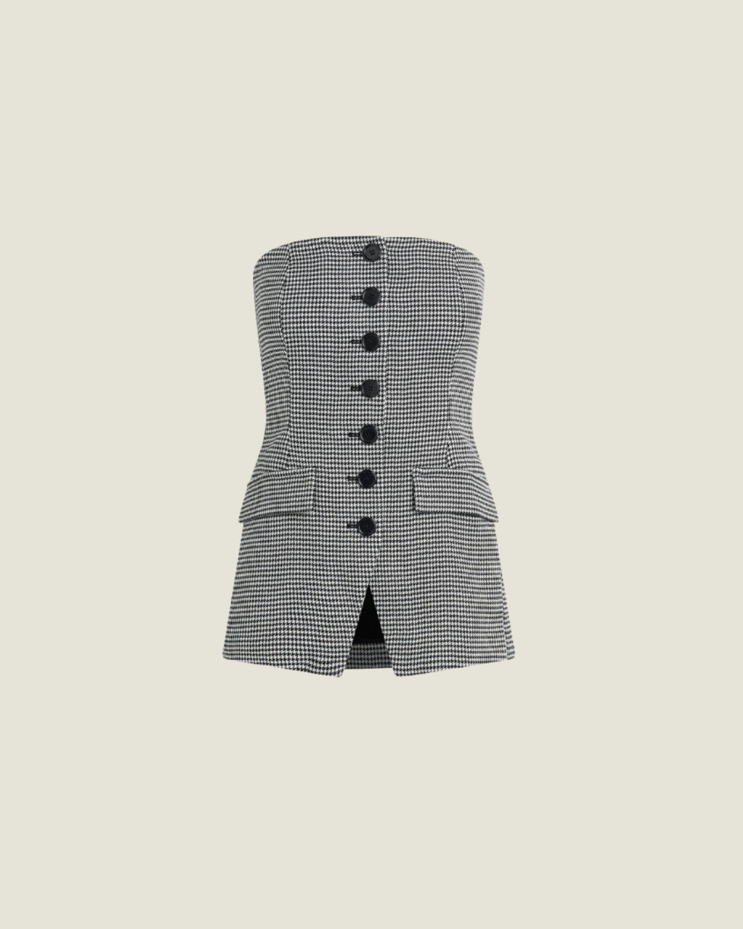 The Phoebe Bustier Houndstooth