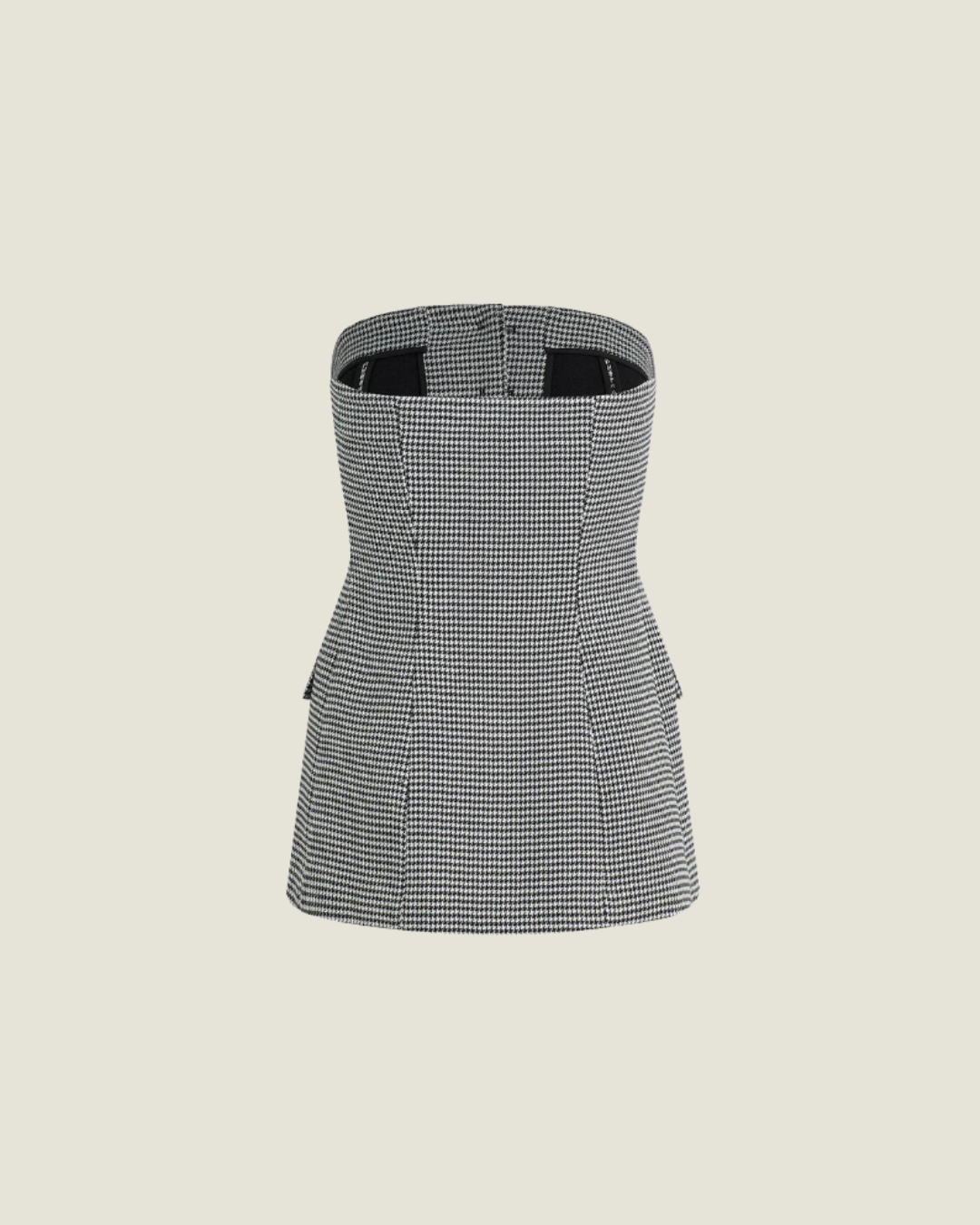 The Phoebe Bustier Houndstooth