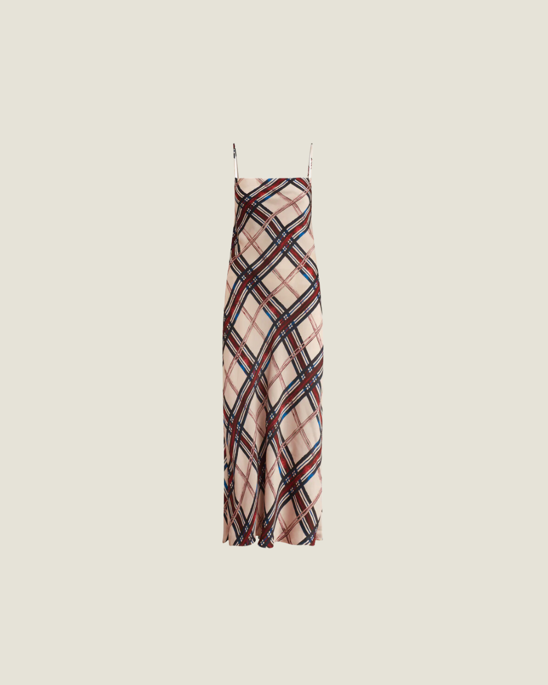 The Kaia Plaid Maxi Dress