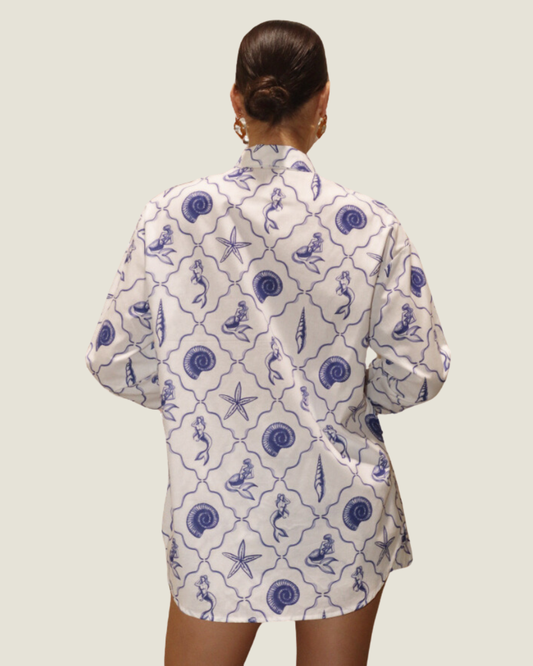 The Blue Lagoon: Patterned Button Up Top