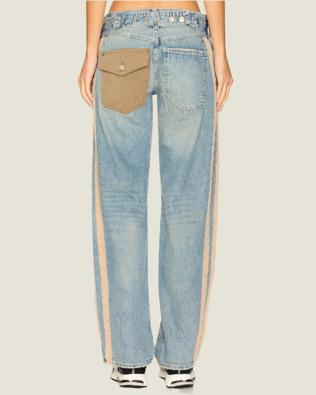 Zambi Slouchy Jean with Tie Waist