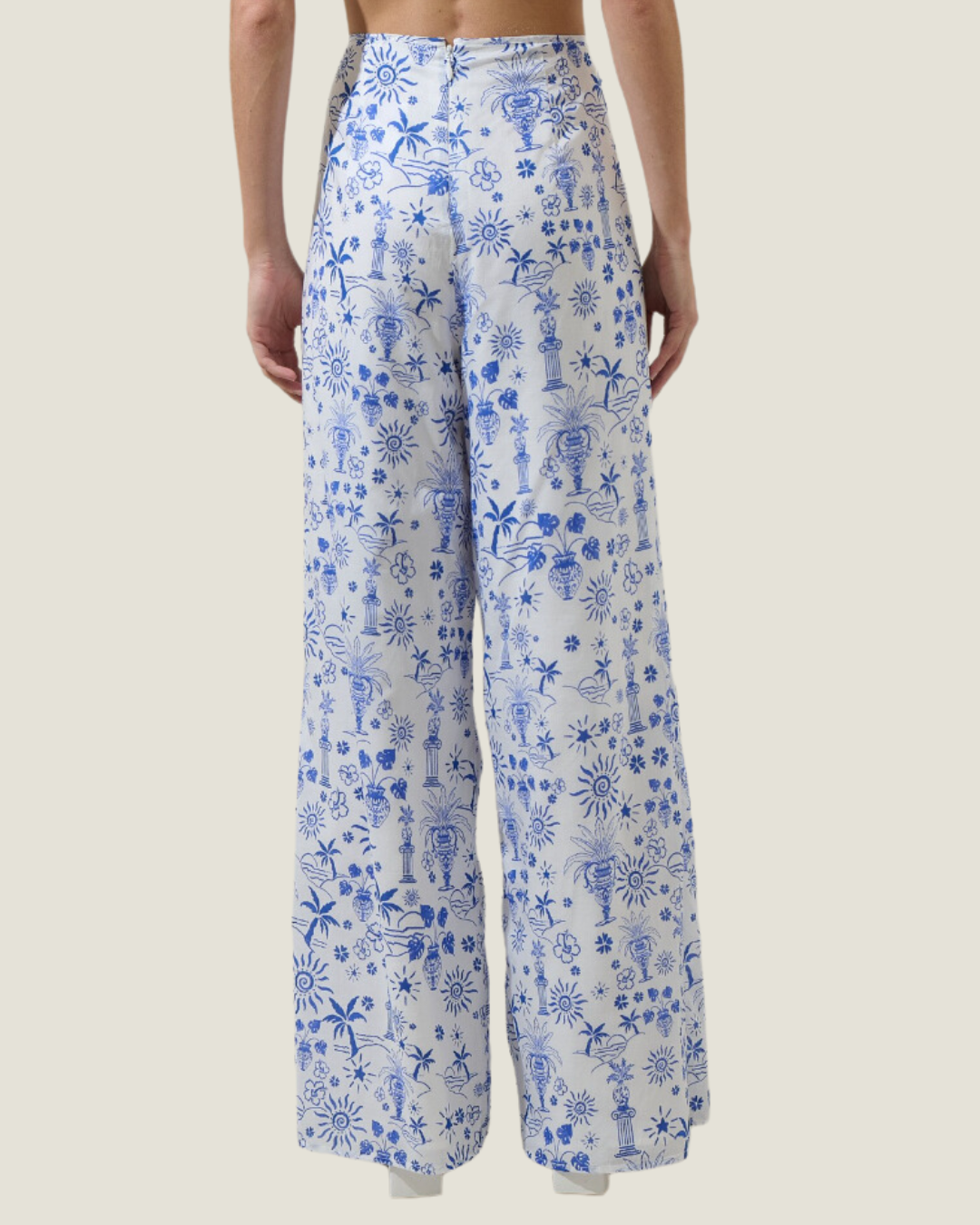 The Santorini: Pattern High Rise Pants