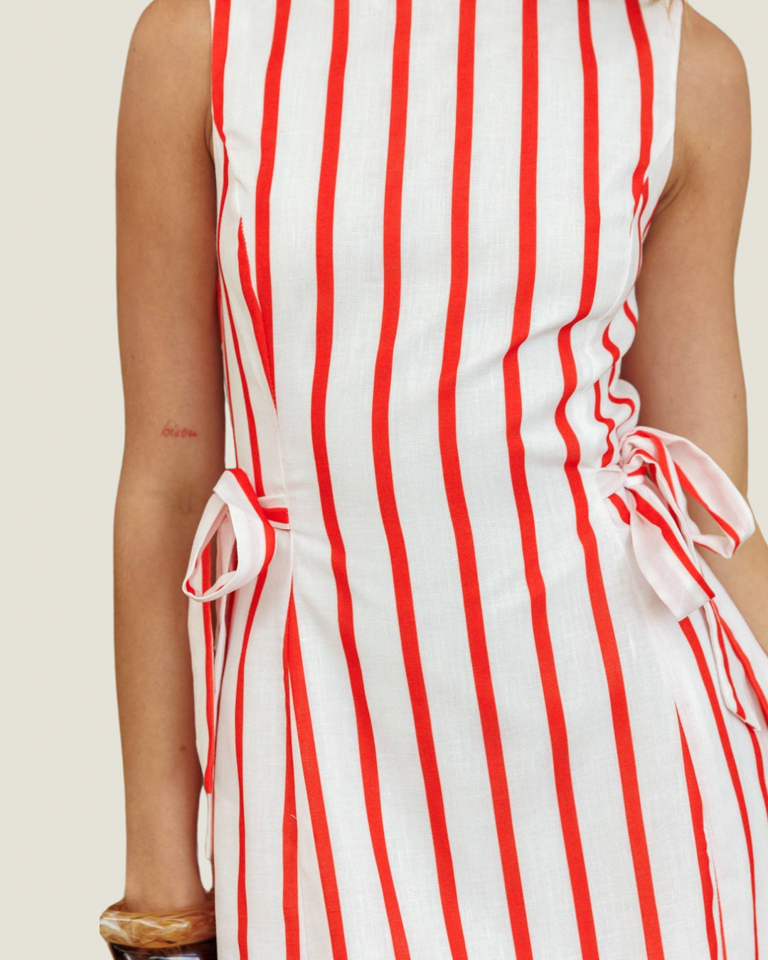 The Cove: Striped Sleeveless Mini Dress