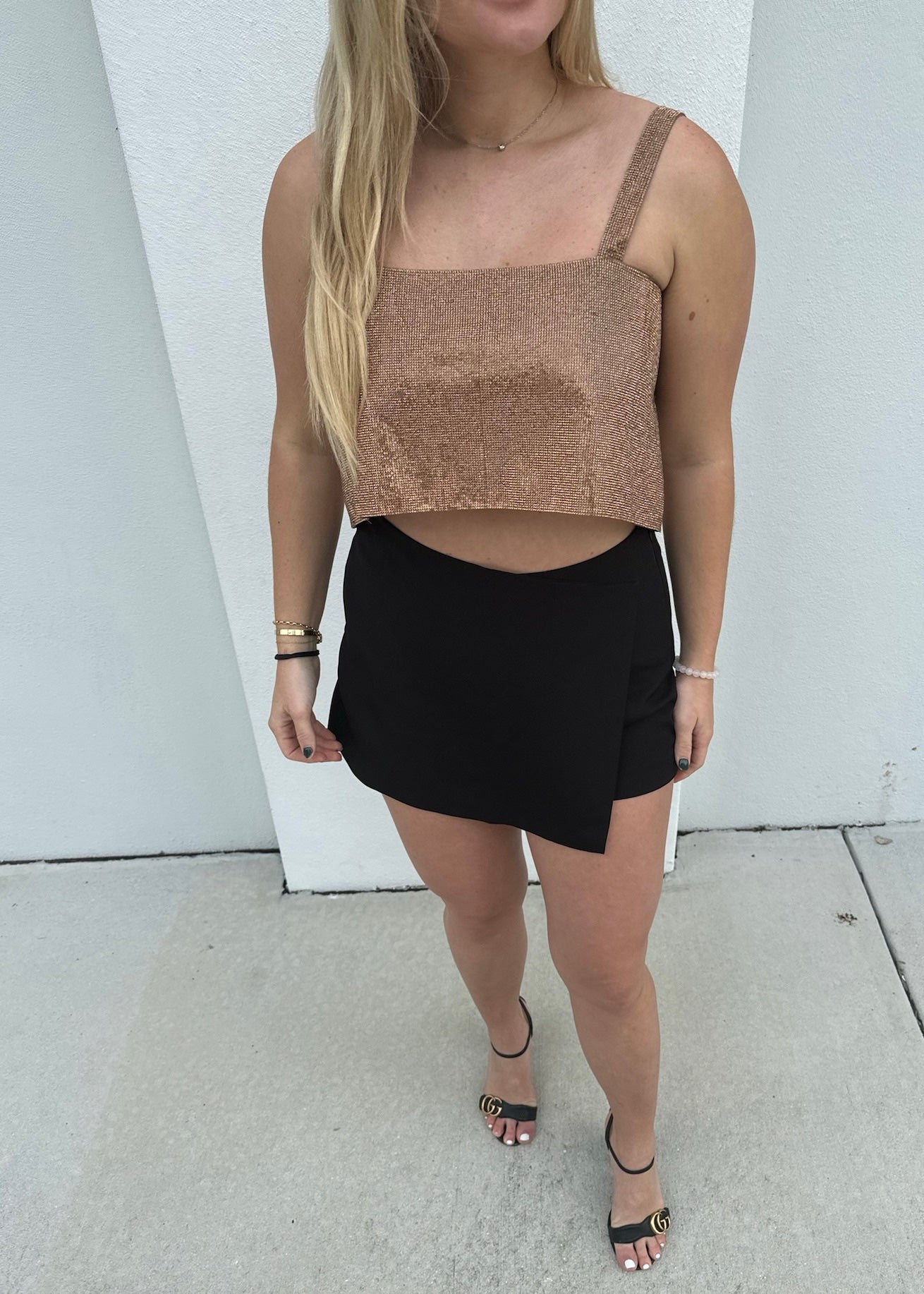 New Years on 5th: Rhinestone Cropped Top