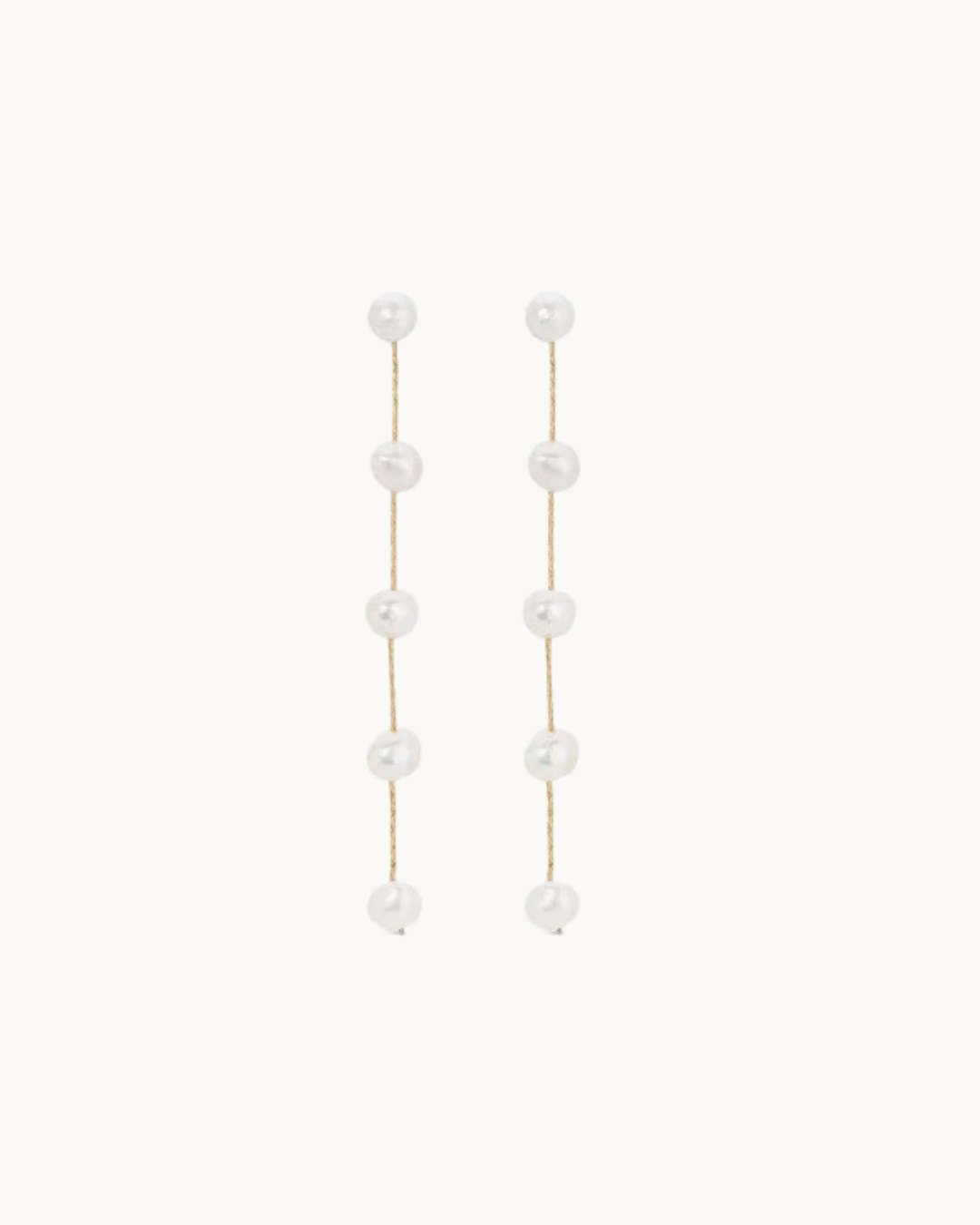 The LC: Freshwater Pearl Long Drop Earrings